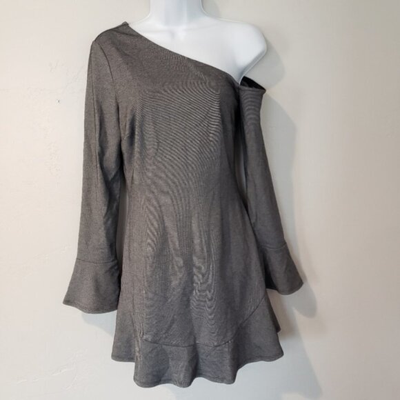 NWOT bobi BLACK Los Angeles Grey Mini Dress Gray S - Picture 2 of 5